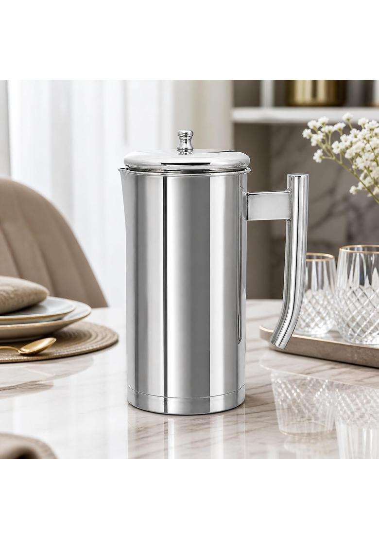 AANYA HOME CRAFT Aanya Homecraft Stainless Steel Jug with Lid | 2 L | 2.1 Qt - Indya