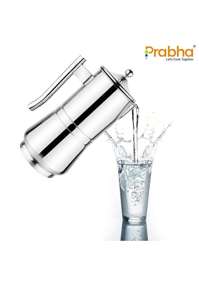 Prabha Stainless Steel Elegante Water Jug | 2 L | 2.1 Qt - Indya