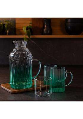 The Better Home Zest Borosilicate Glass Water Jug with Lid | 1.5 L | 1.6 Qt | 2-Piece Set