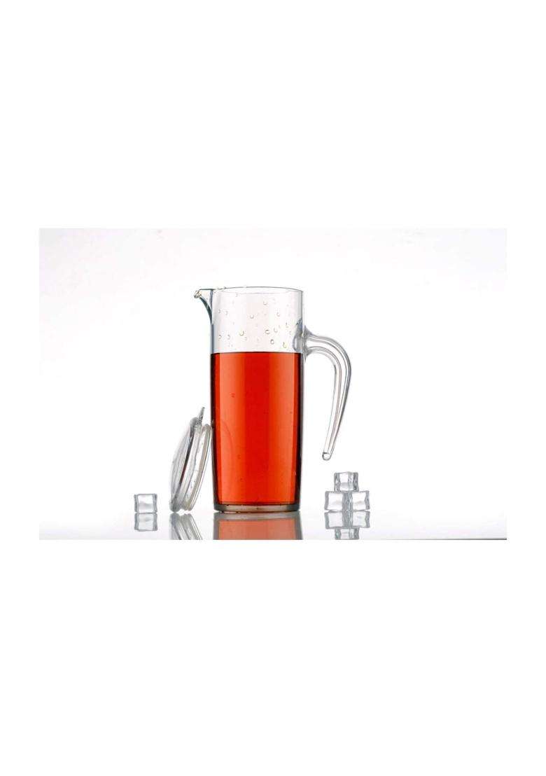 Drumstone Transparent Water Juice Jug-Multipurpose Drinking Beverage Jug with Lid - Indya