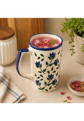 Lupaava Printed Ceramic Jug for Water | 1.5 L | 1.6 Qt | Dishwasher Safe | Handcrafted | Microwave Safe