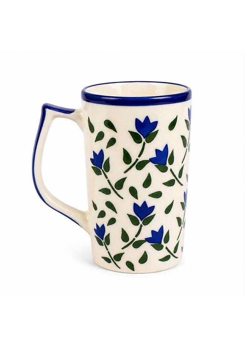Lupaava Printed Ceramic Jug for Water | 1.5 L | 1.6 Qt | Dishwasher Safe | Handcrafted | Microwave Safe - Indya