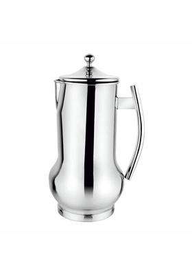 The Indian Aura Stainless Steel Belito Water Jug | 2 L | 2.1 Qt | With Lid | Rust Resistant