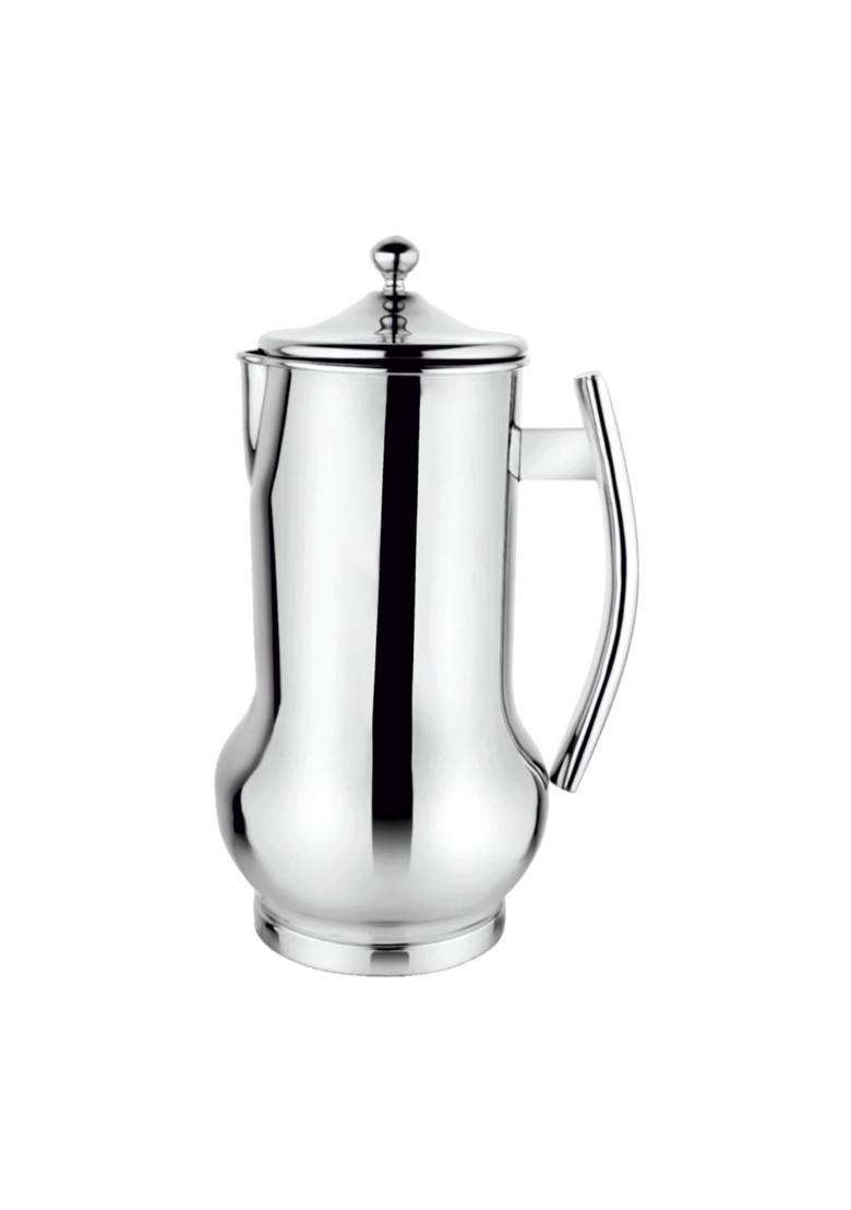 The Indian Aura Stainless Steel Belito Water Jug | 2 L | 2.1 Qt | With Lid | Rust Resistant - Indya