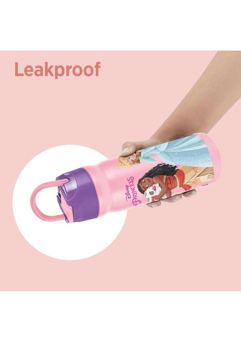 MILTON Disney Max 600 Sipper Stainless Steel Water Bottle I ISI Certified I Leak Proof | 500 ml | 16.9 fl oz - Indya