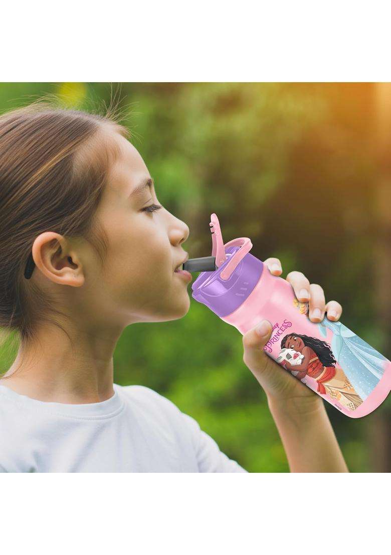 MILTON Disney Max 600 Sipper Stainless Steel Water Bottle I ISI Certified I Leak Proof | 500 ml | 16.9 fl oz - Indya