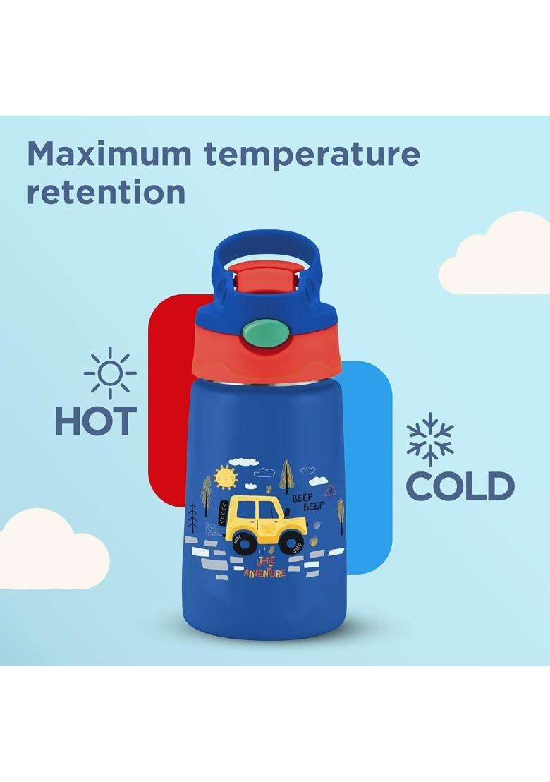 MILTON Insulated Spout Sipper Thermosteel Vacuum Insulated Water Bottle with Spout Lid | 300 ml | 10.1 fl oz | Leak Proof - Indya