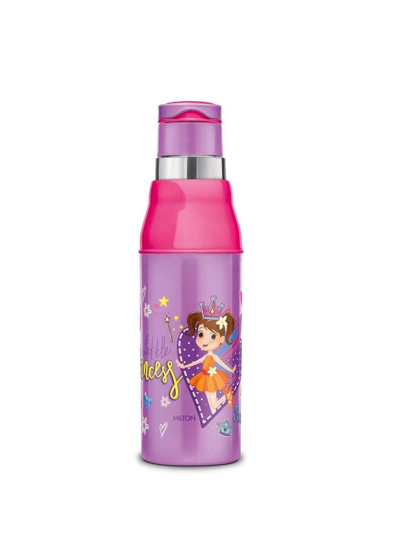 MILTON Kool Steelight 600 Kids Plastic Insulated Water Bottle with Straw | 500 ml | 16.9 fl oz | BPA Free | Leak Proof | Food Safe - Indya