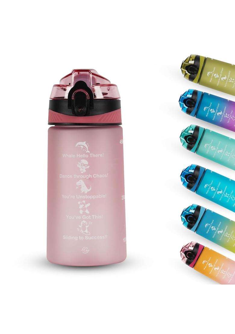 SOLARA Amazi Sipper Water Bottle for School Kids | 500 ml | 16.9 fl oz | BPA Free | Leak Proof - Indya