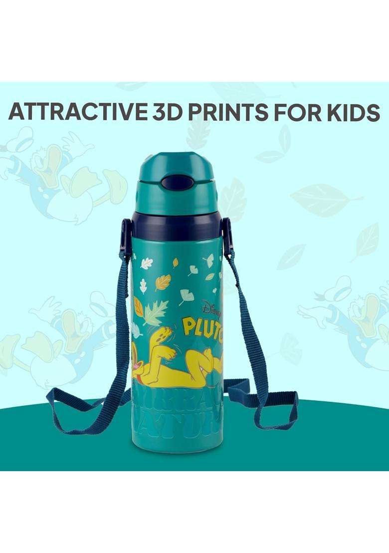 CELLO Kidzbee Autumn 400 Pluto Design Insulated Kids Sipper Water Bottle | 400 ml | 13.5 fl oz | BPA Free | Leak Proof | Food Safe - Indya