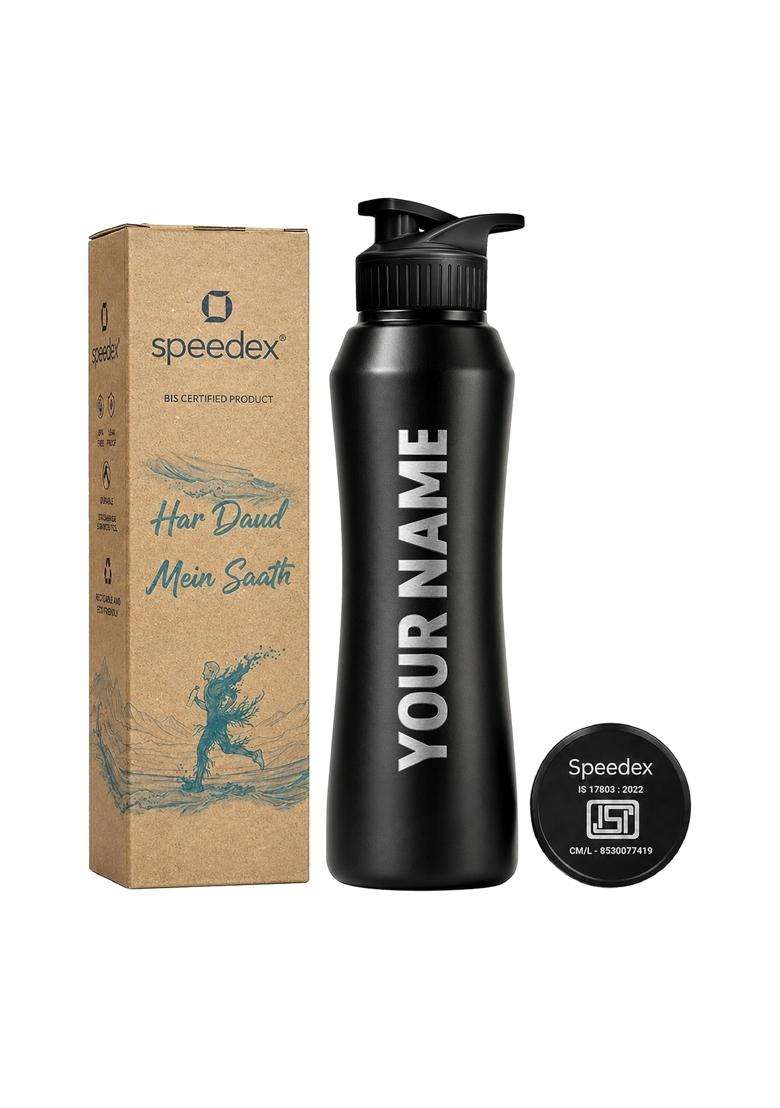 Speedex Customised Stainless Steel Sipper Water Bottle with Engraved Name | 1 L | 1.1 Qt - Indya