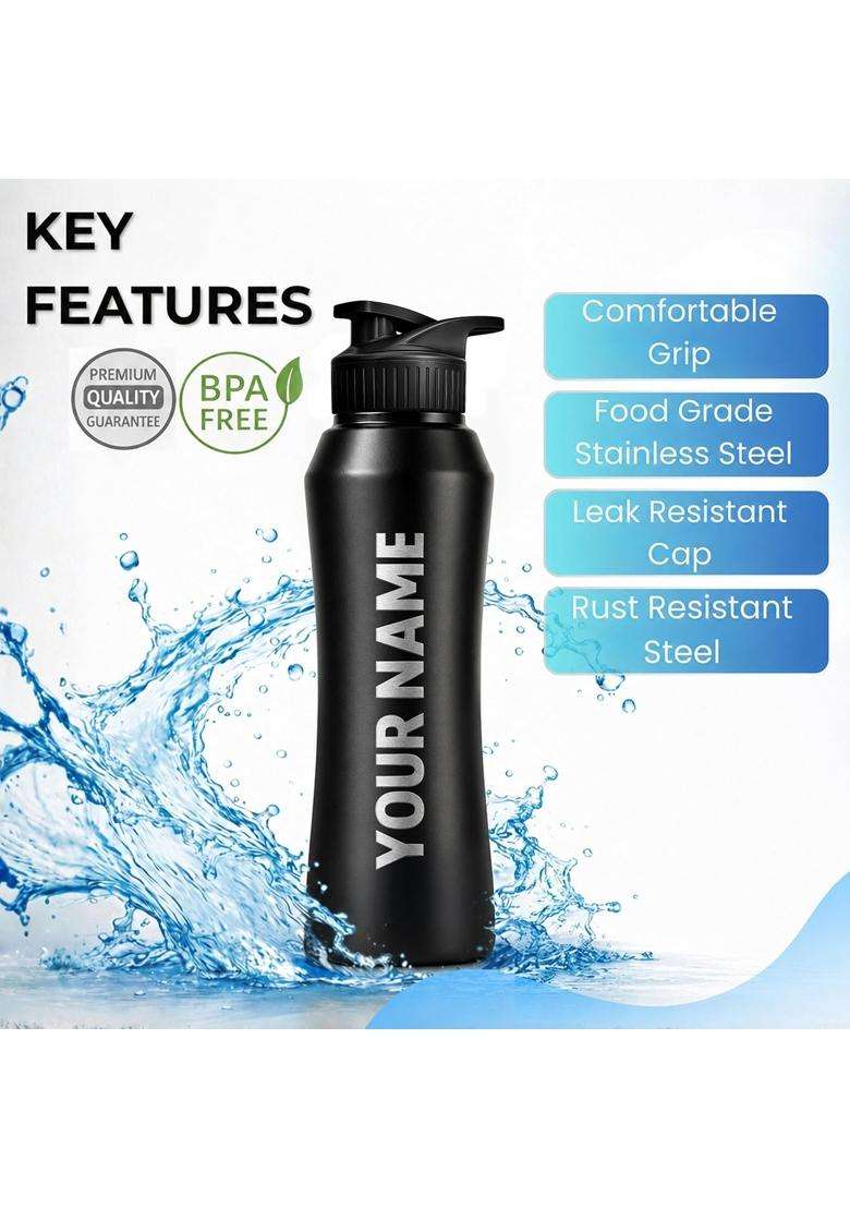Speedex Customised Stainless Steel Sipper Water Bottle with Engraved Name | 1 L | 1.1 Qt - Indya
