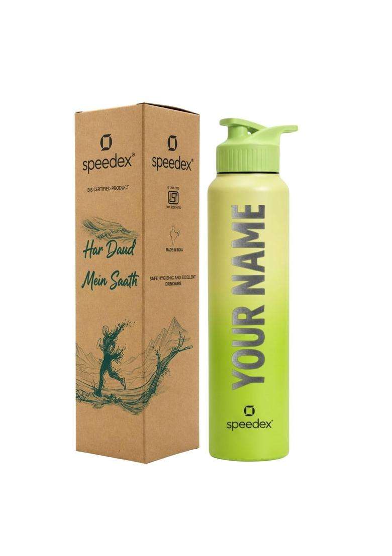 Speedex Customised Stainless Steel Water Bottle with Name | 1 L | 1.1 Qt - Indya