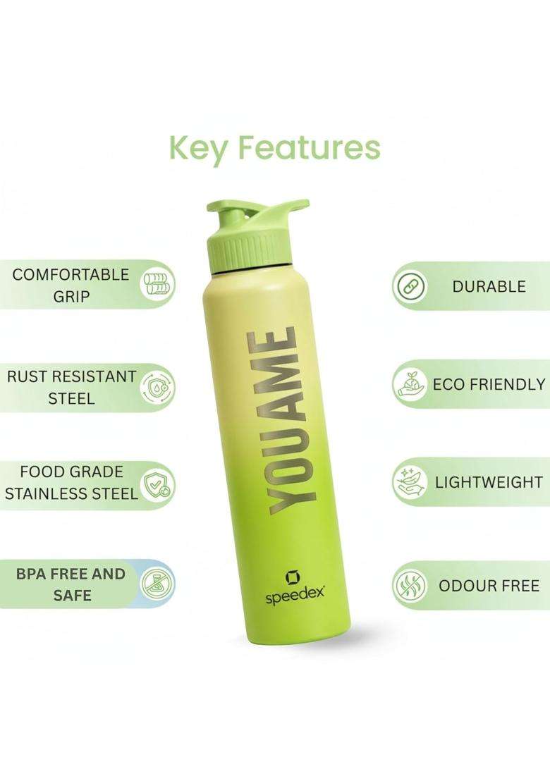 Speedex Customised Stainless Steel Water Bottle with Name | 1 L | 1.1 Qt - Indya