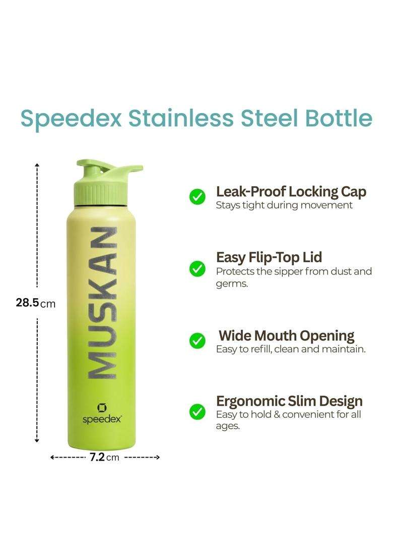 Speedex Customised Stainless Steel Water Bottle with Name | 1 L | 1.1 Qt - Indya