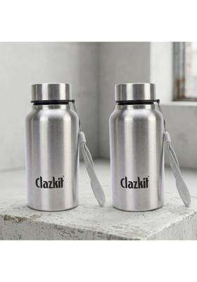 Clazkit Stainless Steel Water Bottle | 500 ml | 16.9 fl oz | Pack of 2 | Food Safe