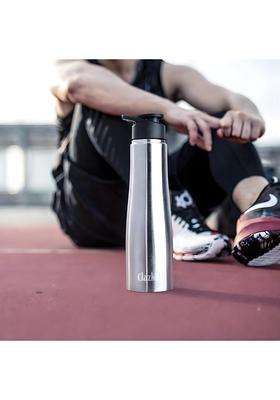 Clazkit Optimus Sporty Stainless Steel Water Bottle | 1000 ml | 33.8 fl oz | BPA Free | Leak Proof | Rust Resistant