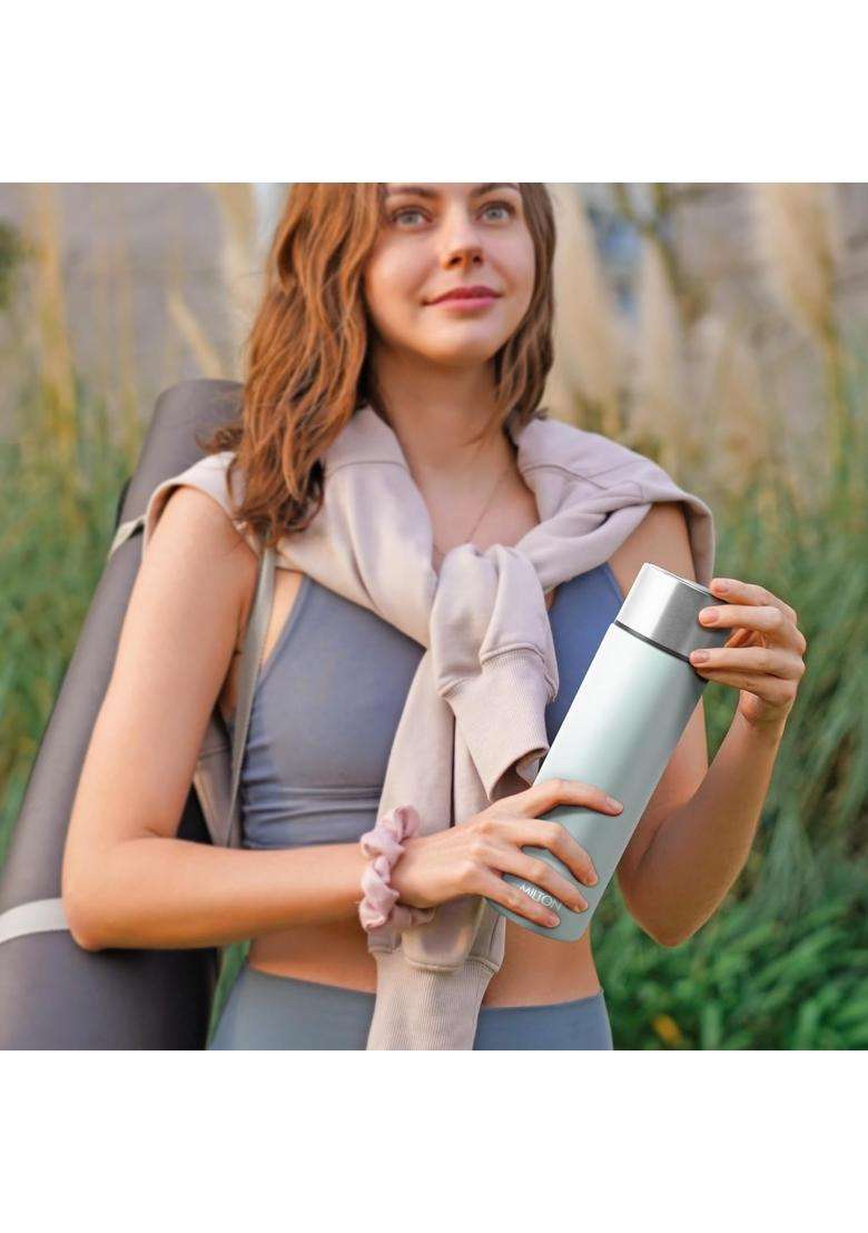MILTON Glide 1000 Stainless Steel Water Bottle | 1 L | 1.1 Qt | Leak Proof | Rust Resistant - Indya