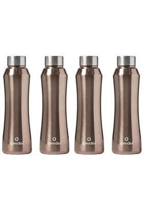 Speedex Stainless Steel Water Bottle | 1 L | 1.1 Qt | 4-Piece Set | Leak Proof