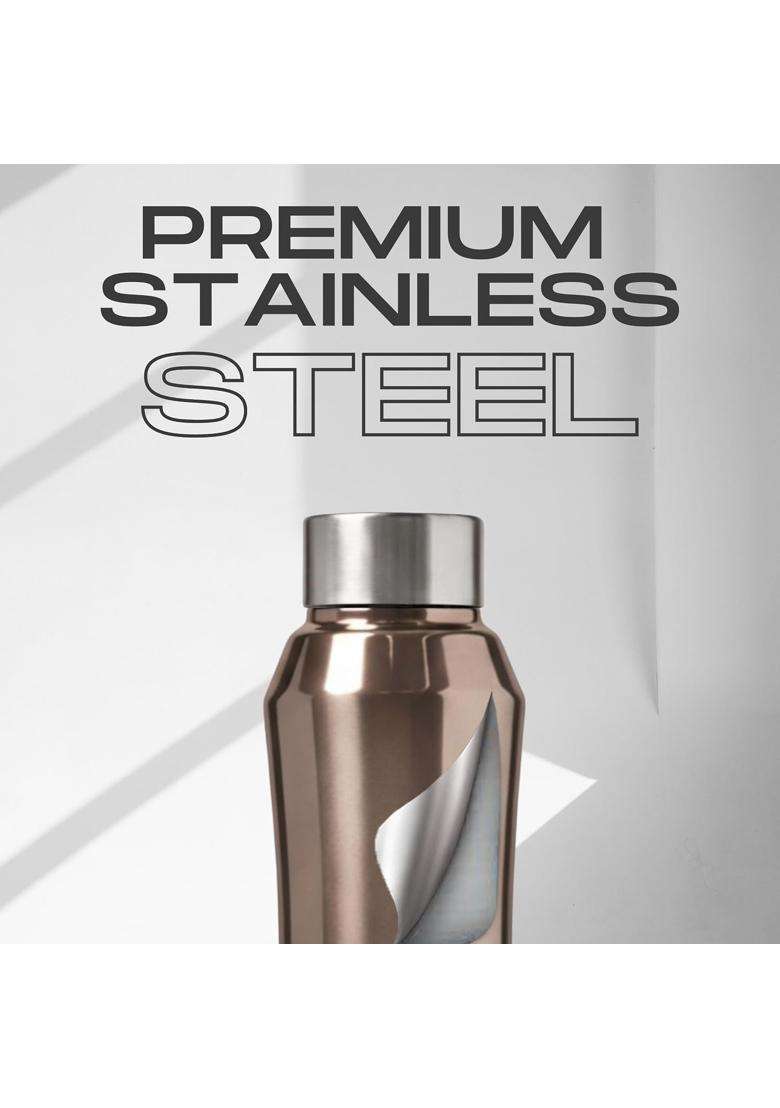 Speedex Stainless Steel Water Bottle | 1 L | 1.1 Qt | 4-Piece Set | Leak Proof - Indya