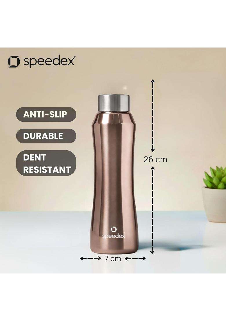 Speedex Stainless Steel Water Bottle | 1 L | 1.1 Qt | 4-Piece Set | Leak Proof - Indya