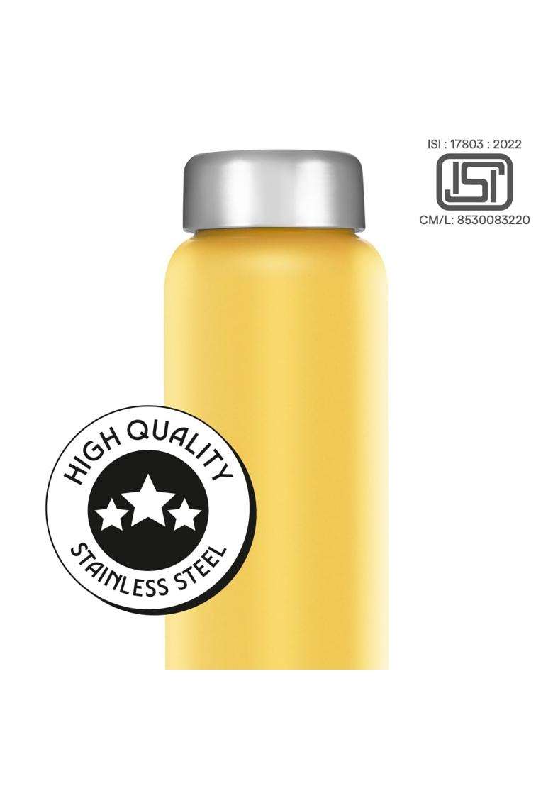 Borosil Apex Stainless Steel Water Bottle Set | 1 L | 1.1 Qt | Pack of 3 | Leak Proof - Indya