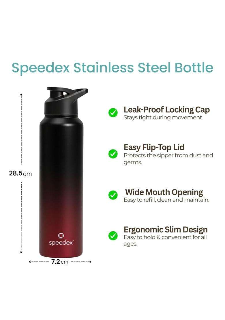 Speedex Stainless Steel Water Bottle | 1 L | 1.1 Qt | Leak Proof - Indya