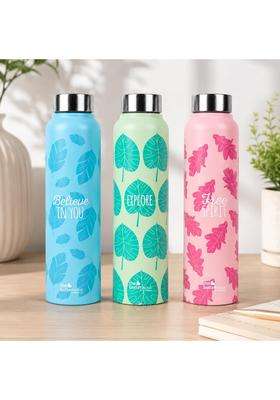 The Better Home Stainless Steel Water Bottle | 1 L | 1.1 Qt | Pack of 3 | BPA Free | Leak Proof | Rust Resistant
