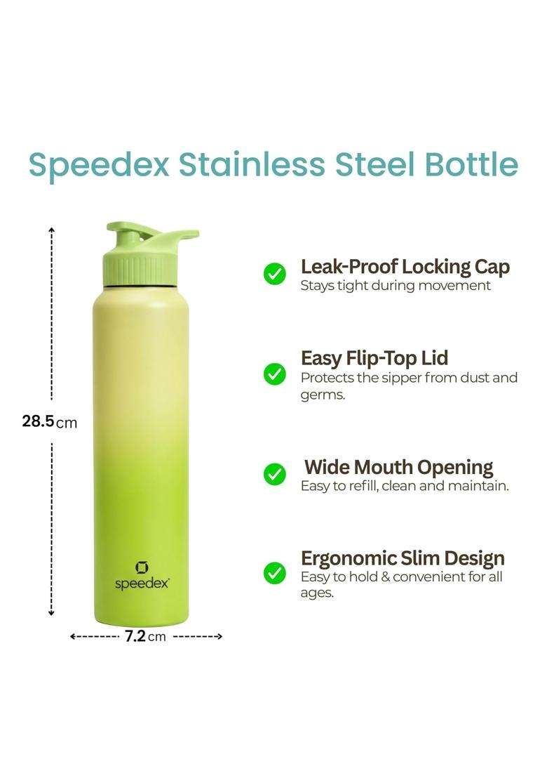 Speedex Stainless Steel Metal Water Bottle | 1 L | 1.1 Qt | Leak Proof - Indya