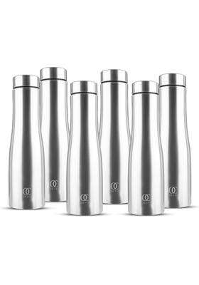 Omichef Hi-Rise Stainless Steel Single Wall | 1000 ml | 33.8 fl oz | Pack of 6 | BPA Free | Leak Proof