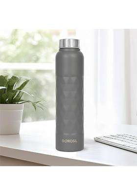 Borosil Prism Grey Stainless Steel Water Bottle | 1 L | 1.1 Qt