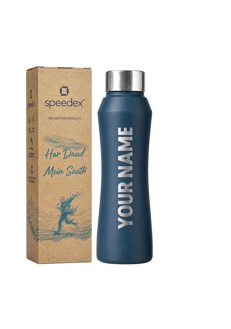 Speedex Customised Stainless Steel Water Bottle with Engraved Name | 1 L | 1.1 Qt - Indya