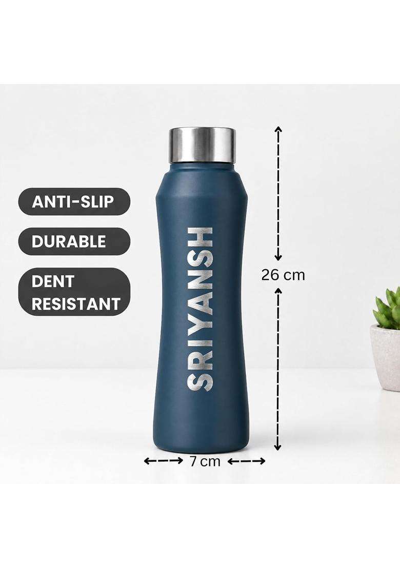 Speedex Customised Stainless Steel Water Bottle with Engraved Name | 1 L | 1.1 Qt - Indya