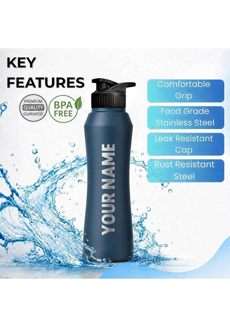 Speedex Customised Stainless Steel Sipper Water Bottle with Engraved Name | 1 L | 1.1 Qt - Indya