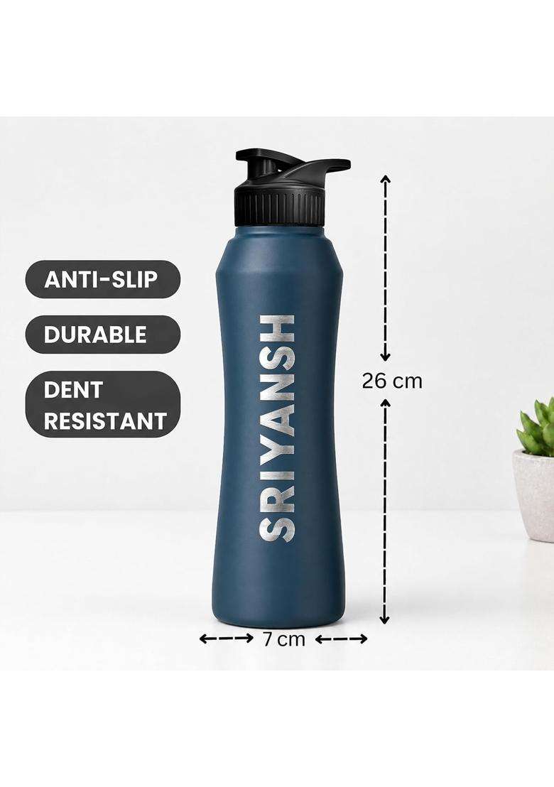 Speedex Customised Stainless Steel Sipper Water Bottle with Engraved Name | 1 L | 1.1 Qt - Indya