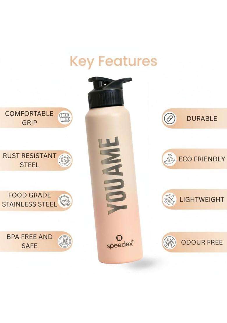 Speedex Customised Stainless Steel Water Bottle with Name | 1 L | 1.1 Qt - Indya