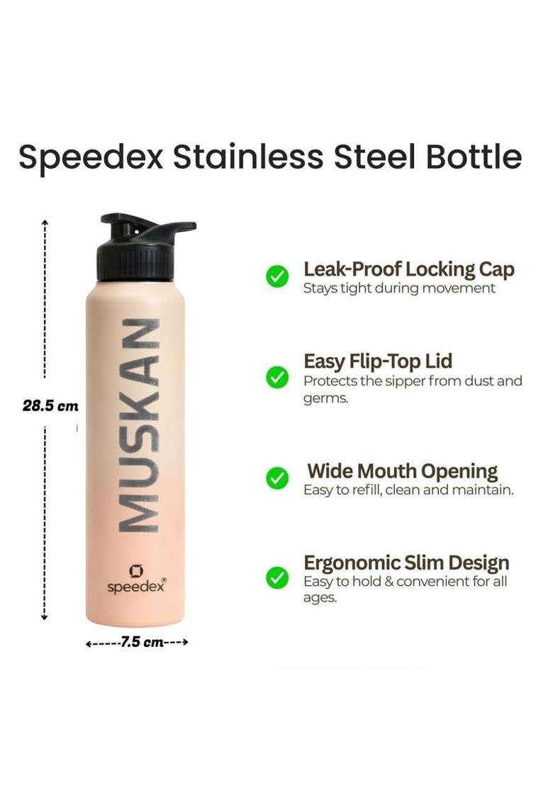 Speedex Customised Stainless Steel Water Bottle with Name | 1 L | 1.1 Qt - Indya