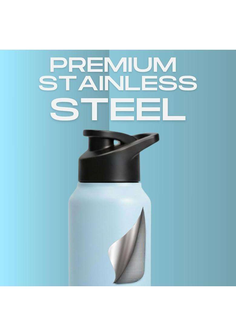 Speedex Engraved Name Stainless Steel Sipper Water Bottle | 1 L | 1.1 Qt - Indya
