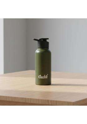 Clazkit Alpha Sporty Stainless Steel Water Bottle Single Wall | 500 ml | 16.9 fl oz | Leak Proof