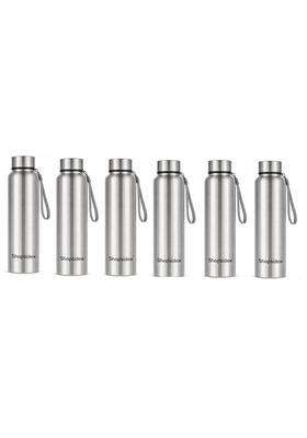 Shopsidex Steel Bottle Stainless Steel Water Bottle | 1000 ml | 33.8 fl oz | Pack of 6 | Leak Proof