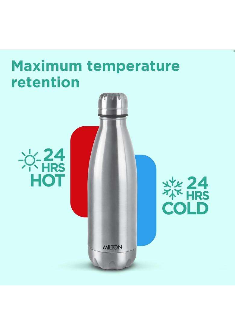 MILTON Duo DLX 350 Thermosteel Water Bottle | 350 ml | 11.8 fl oz | Leak Proof | Insulated - Indya