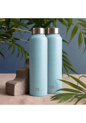 The Better Home Stainless Steel Water Bottle | 1 L | 1.1 Qt | Pack of 2 | BPA Free | Non-Toxic | Leak Proof | Rust Resistant