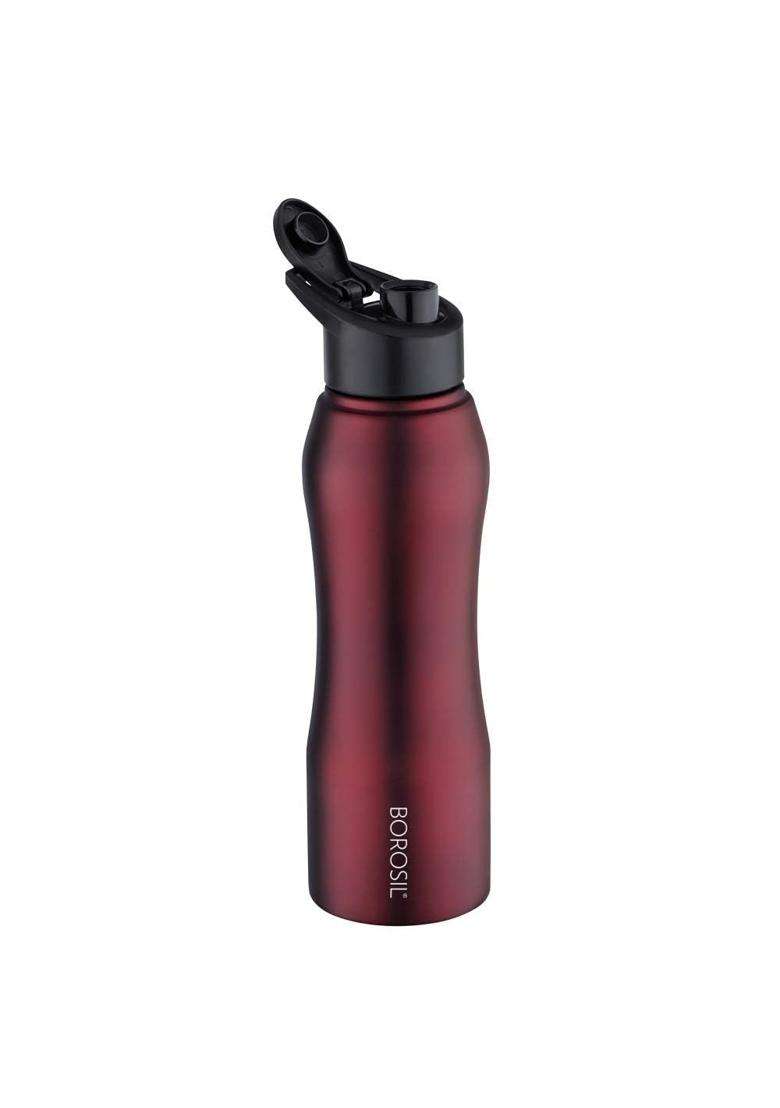 Borosil Hydra Grip N Sip Stainless Steel Water Bottle | 1000 ml | 33.8 fl oz | Leak Proof - Indya