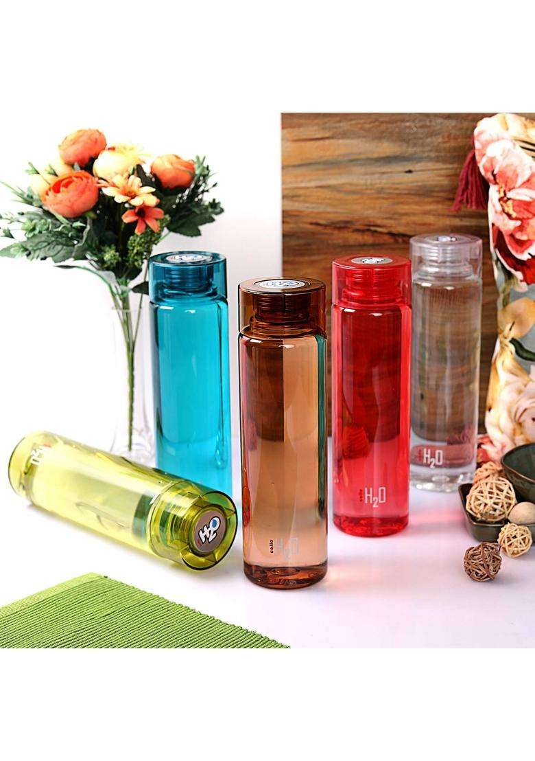 CELLO H2O Premium Edition Water Bottles Pcs for Daily Use Each | 1000 ml | 33.8 fl oz | 4-Piece Set | BPA Free | Leak Proof - Indya