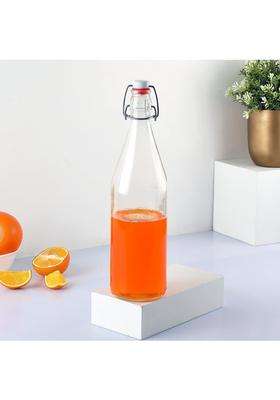 CELLO Aquaria Glass Water Bottle for Daily Use | 1000 ml | 33.8 fl oz | Lead Free | Leak Proof