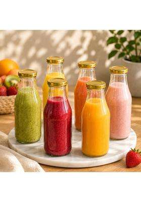 Pure Source India Glass Bottle | 300 ml | 10.1 fl oz | 6-Piece Set
