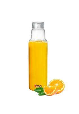Treo By Milton Borosilicate Clarisma 1000 Glass Fridge Water Bottle | 1 L | 1.1 Qt | Leak Proof