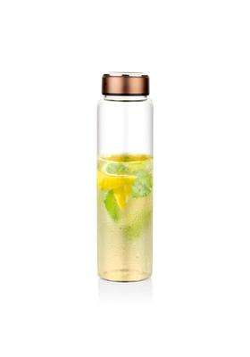 ATTRO Glassox Borosilicate Glass Bottle with Copper ABS Lid Fridge Bottle for Juicies | 1000 ml | 33.8 fl oz | Leak Proof