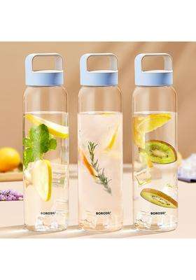 Borosil Crysto Borosilicate Glass Bottle | 1000 ml | 33.8 fl oz | Pack of 3