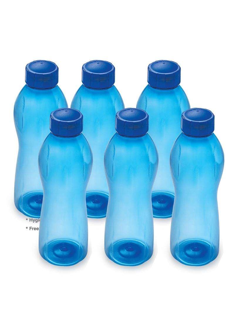 CELLO Maxis PET Bottle Set | 1 L | 1.1 Qt | 6-Piece Set - Indya